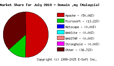 August 1st, 2019 Market Share Pie Chart