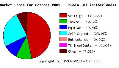 November 1st 2001 CA Market Share Pie Chart