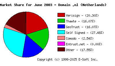 July 1st 2003 CA Market Share Pie Chart