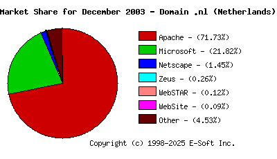 January 1st, 2004 Market Share Pie Chart