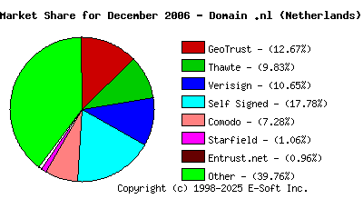 January 1st 2007 CA Market Share Pie Chart