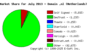 August 1st 2013 CA Market Share Pie Chart