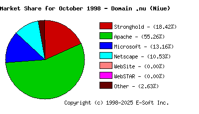 November 1st, 1998 Market Share Pie Chart