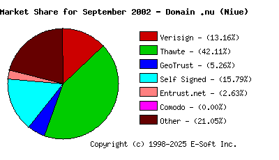 October 1st 2002 CA Market Share Pie Chart