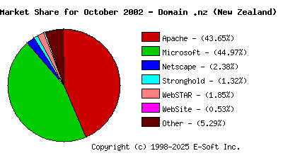 November 1st, 2002 Market Share Pie Chart