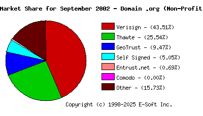 October 1st 2002 CA Market Share Pie Chart