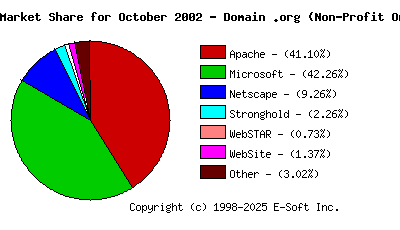 November 1st, 2002 Market Share Pie Chart