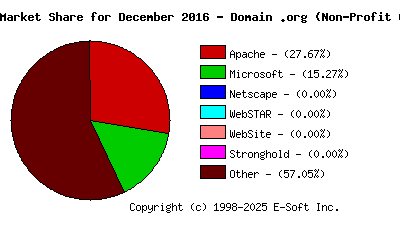 January 1st, 2017 Market Share Pie Chart