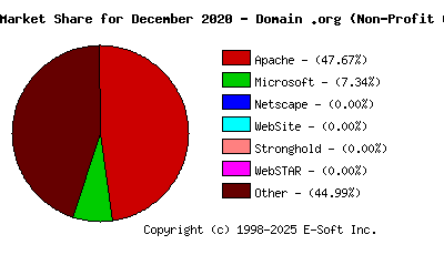 January 1st, 2021 Market Share Pie Chart