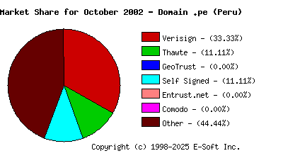 November 1st 2002 CA Market Share Pie Chart