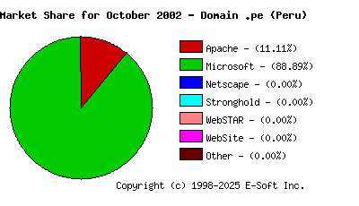 November 1st, 2002 Market Share Pie Chart