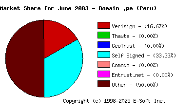 July 1st 2003 CA Market Share Pie Chart