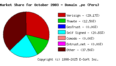 November 1st 2003 CA Market Share Pie Chart