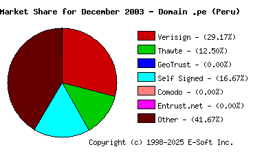 January 1st 2004 CA Market Share Pie Chart