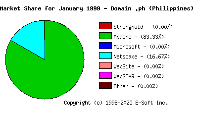 February 1st, 1999 Market Share Pie Chart