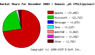 January 1st, 2004 Market Share Pie Chart