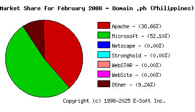 March 1st, 2008 Market Share Pie Chart