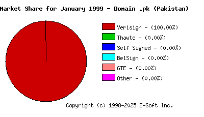 February 1st 1999 CA Market Share Pie Chart