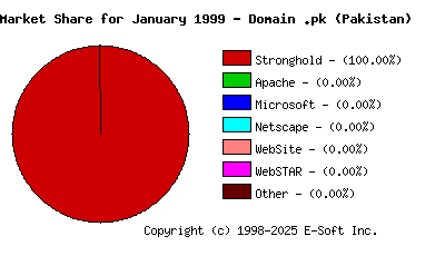February 1st, 1999 Market Share Pie Chart