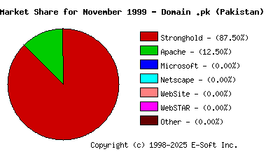 December 1st, 1999 Market Share Pie Chart