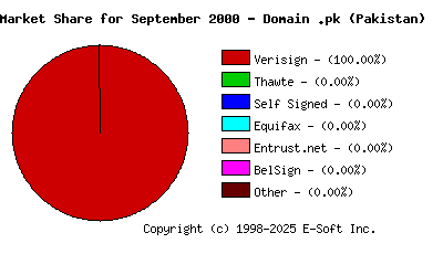 October 1st 2000 CA Market Share Pie Chart
