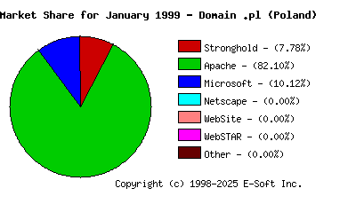 February 1st, 1999 Market Share Pie Chart