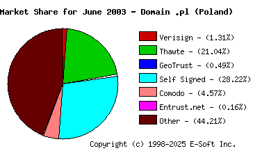 July 1st 2003 CA Market Share Pie Chart