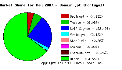 June 1st 2007 CA Market Share Pie Chart