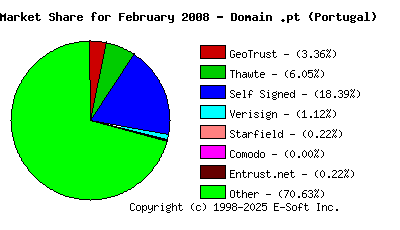 March 1st 2008 CA Market Share Pie Chart