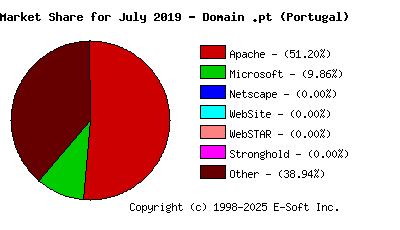 August 1st, 2019 Market Share Pie Chart