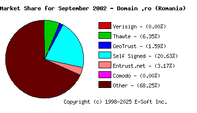 October 1st 2002 CA Market Share Pie Chart