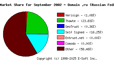 October 1st 2002 CA Market Share Pie Chart