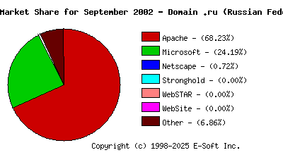 October 1st, 2002 Market Share Pie Chart