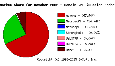 November 1st, 2002 Market Share Pie Chart