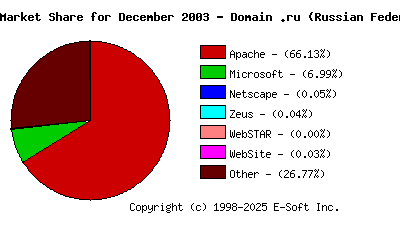 January 1st, 2004 Market Share Pie Chart