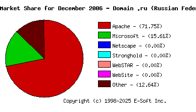 January 1st, 2007 Market Share Pie Chart