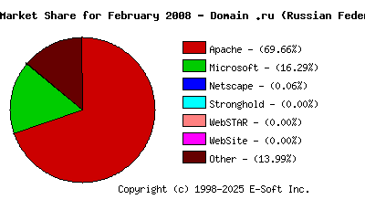 March 1st, 2008 Market Share Pie Chart