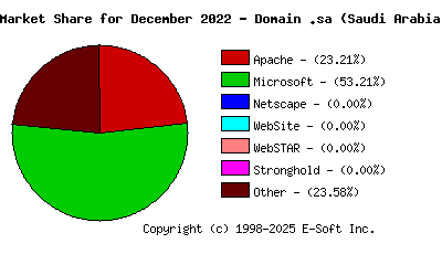 January 1st, 2023 Market Share Pie Chart