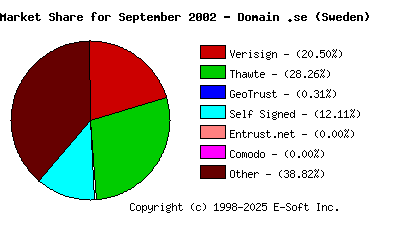 October 1st 2002 CA Market Share Pie Chart