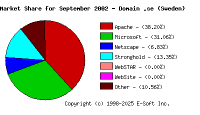 October 1st, 2002 Market Share Pie Chart