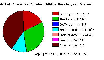 November 1st 2002 CA Market Share Pie Chart