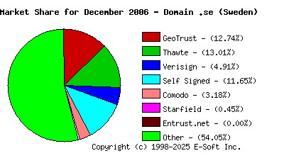 January 1st 2007 CA Market Share Pie Chart