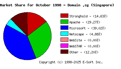 November 1st, 1998 Market Share Pie Chart