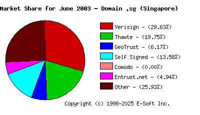 July 1st 2003 CA Market Share Pie Chart