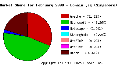 March 1st, 2008 Market Share Pie Chart