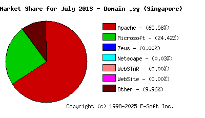 August 1st, 2013 Market Share Pie Chart