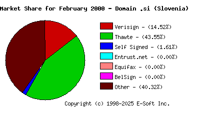 March 1st 2000 CA Market Share Pie Chart