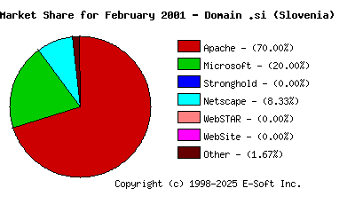 March 1st, 2001 Market Share Pie Chart
