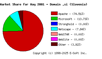 June 1st, 2001 Market Share Pie Chart