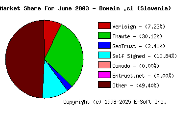 July 1st 2003 CA Market Share Pie Chart
